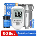 LinkSun G-425-1 Blood Glucose Meter Kit 50/100pcs Test Strips Lancets for Diabetes Monitor Digital Glucometer Blood Sugar Meter