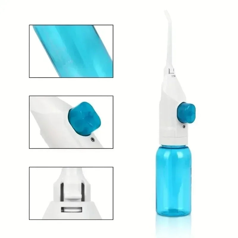 1PC Toothpick Style Portable Manual Water Flosser High-Pressure Oral Irrigator for Deep Cleaning of Gums And Teeth Care