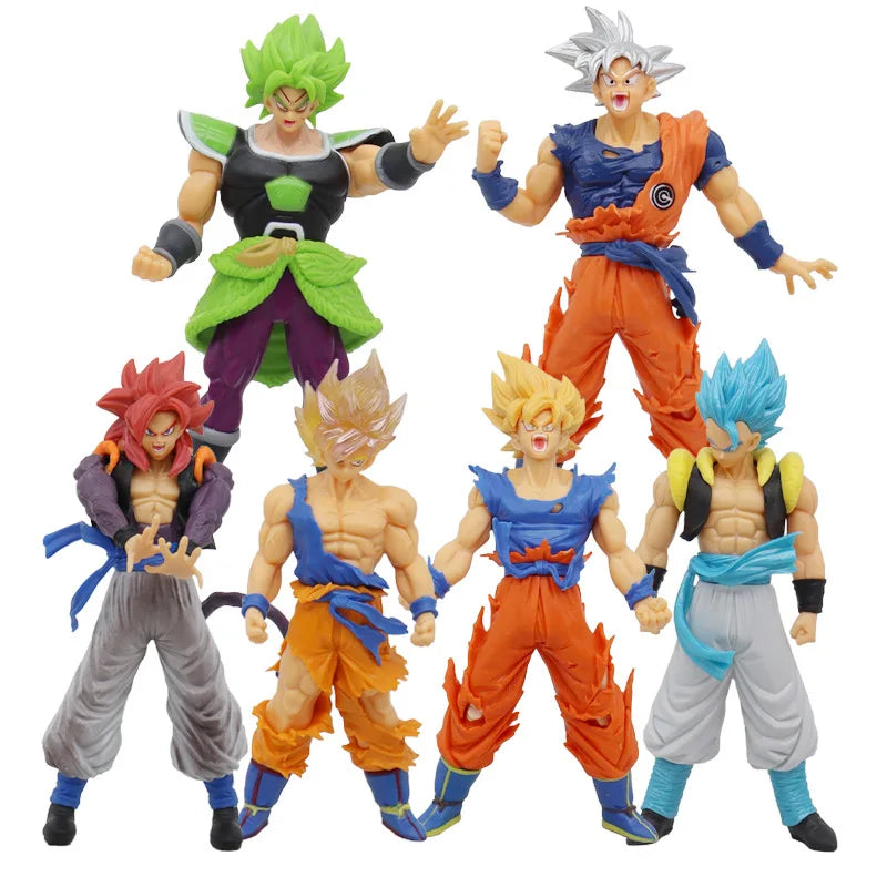 Dragon Ball Z Super Saiyan Anime Figurine Model Gillen Rose Goku Broly Vegeta Ultra Instinct DBZ Action Figures Collection Toy