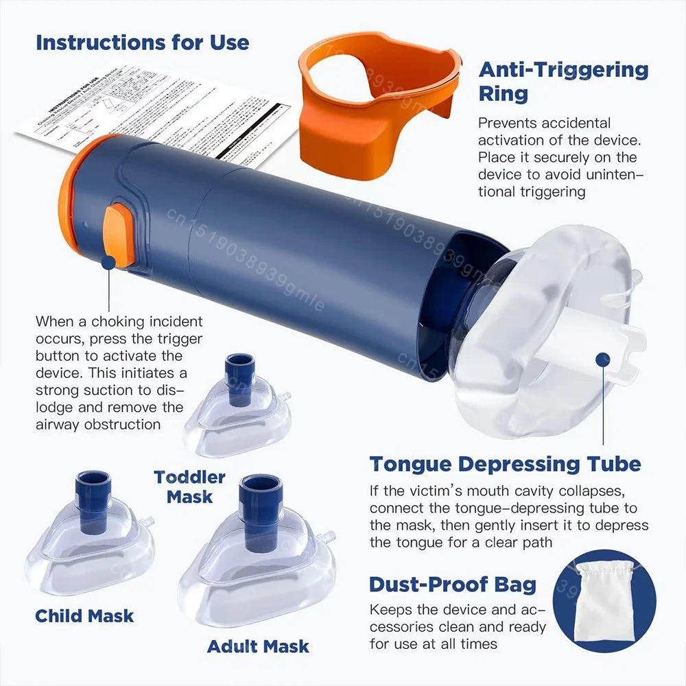 Auto CPR First Aid Choking Device Outdoor Home Choking Emergency Equipment Adults Children Breath Rescue Anti Suffocation Device Secondary image