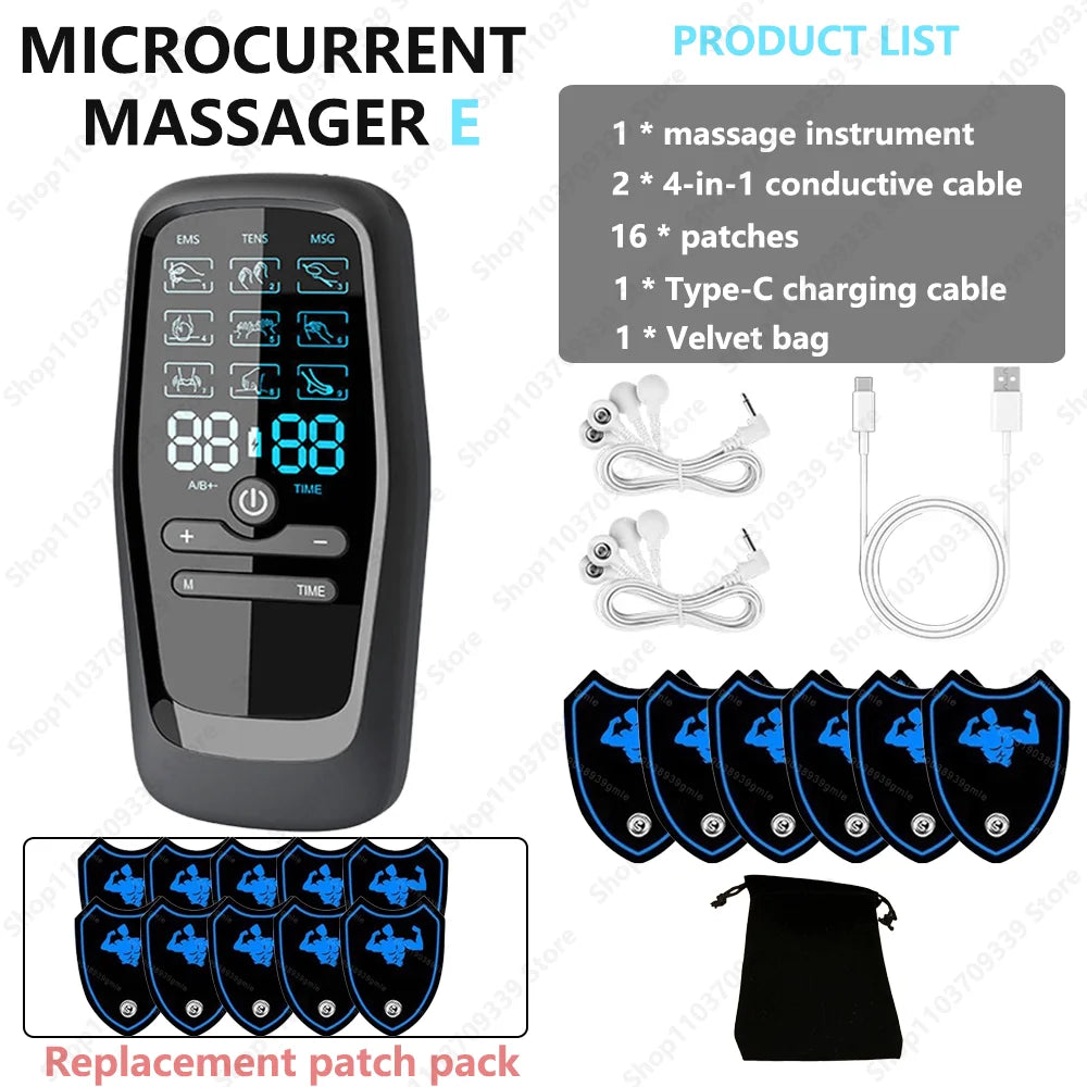 Ems Eletric Muscle Stimulator Therapy High-Frequency Tens Muscle Stimulator Physiotherapy Pulse Body Massager Slimming Machine