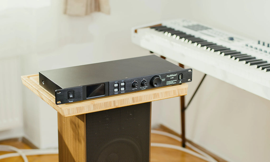Paulkitson A808 Processor Digital Professional Audio Processor 8 In 8Out 32Bit DSP 7Band EQ Equalizer WIFI  USB Without Noise