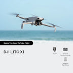 DJI Lito X1 Foldable Lightweight 4K Drone with Obstacle Detection ActiveTrack 1/1.3 Inch Sensor 15km Transmission for Beginners C0