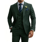 Mens 3 Piece Slim Fit For Men Double Breasted Suit Wedding Prom Suits Formal Business Dinner Tuxedo