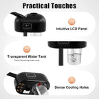 Portable Aesthetic Professional Height Adjustable Facial Steamer with LCD Screen and Wheels, Suitable for Beauty Salons and Home