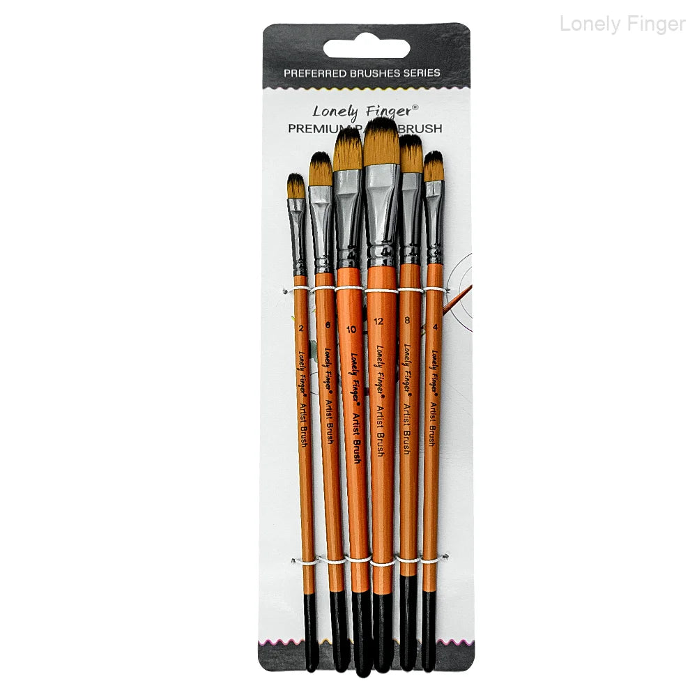 6/24/30Pcs Artist Paint Brush Set for Watercolor, Acrylic, Oil and All Media, Suitable for Canvas, Paper, Ceramic, Nylon Hair, W