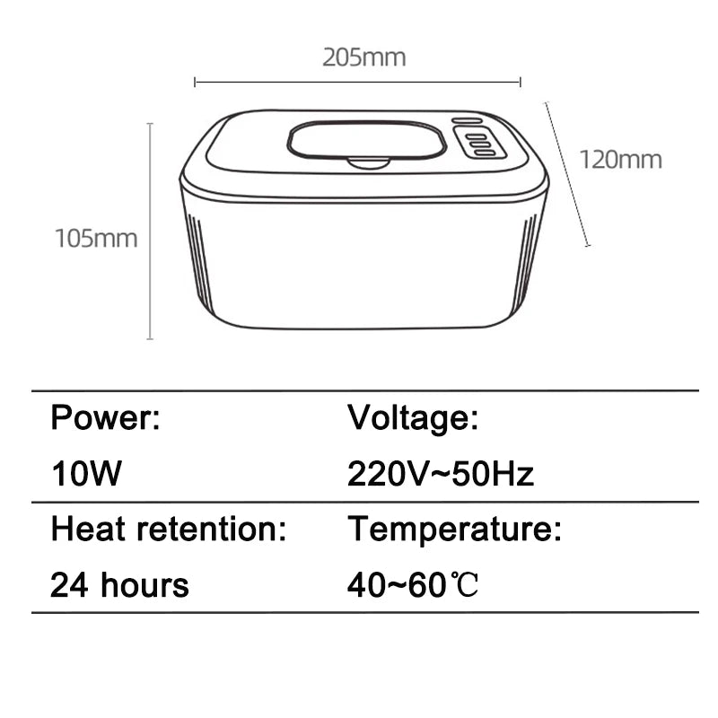USB Baby Wet Wipe Warmer Electric Tissue Heater Cotton Towel Dispenser Digital Adjustable Temperature Thermostat Napkin Case EU