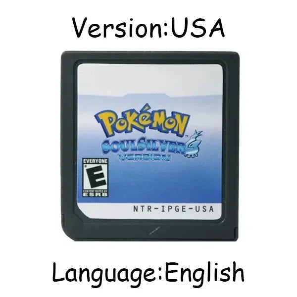 Pokemon Series DS Game Cartridge Video Game Console Card HeartGold SoulSilver Diamond Platinum Pearl Multilingual for NDS 3DS