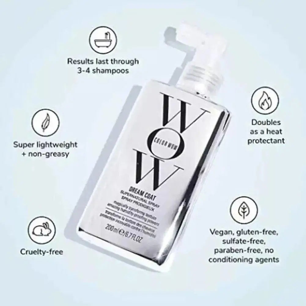 WOW Anti-Moisture Hair Spray For Extremely Frizzy Hair Softening Shampoo Glazed Smoothing Conditioner Moisturising Hair Care