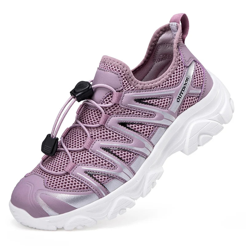 Women Summer Hiking Shoes Breathable Lightweight Outdoor Trekking Sneakers for Mountain Climbing Main image