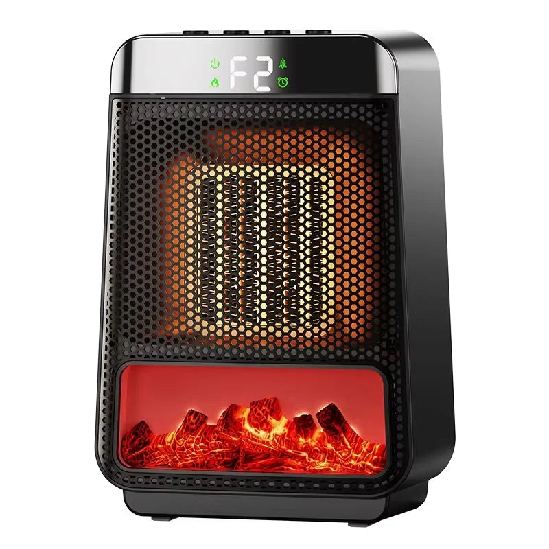 Portable Electric Heater Portable Desktop 1000W PTC Heating Fan Warm Air Blower for Household Office Mini Space Heater