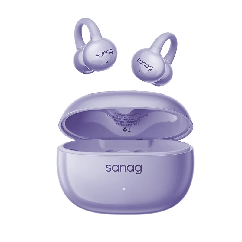 Sanag Z60S Ear Clip on OWS Earphones HiFi Sound Open Ear Earbud Audífonos Bluetooth Wireless Headphones Flash-sale Headsed