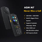 AGM M7 2+16G Volte Android Feature Phone Waterproof Touch Screen 2500mAh Cellphone with English Russian Keyboard