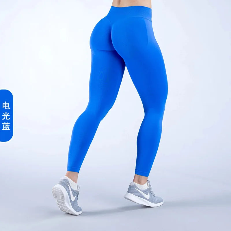 Women's High Waist Seamless Yoga Leggings Tummy Control Butt Lifting Workout Pants Soft Athletic Leggings for Gym Fitnes Running