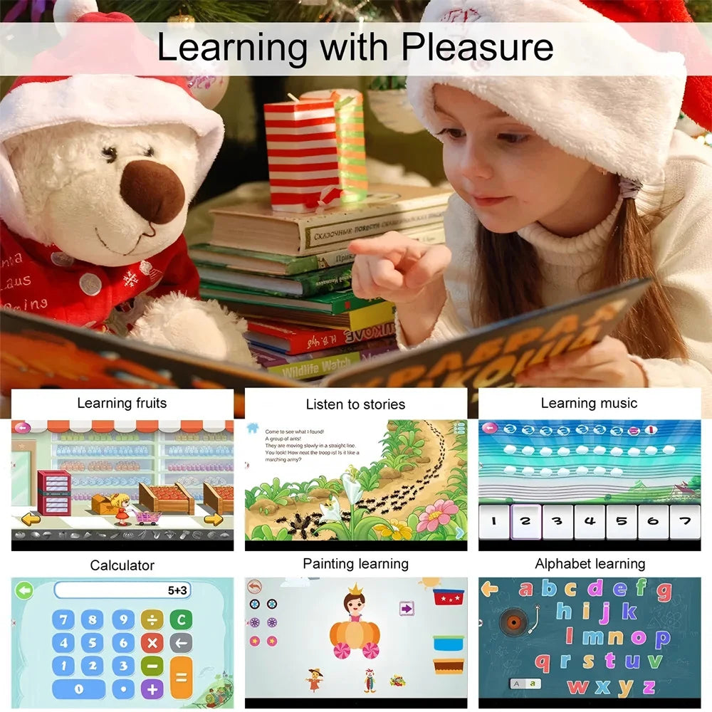 New 7 Inch Kid Tablet Android 13, 4GB RAM 64GB ROM, 1TB Expand, WiFi, Bluetooth, 4000mAh Battery, Software with Protective case