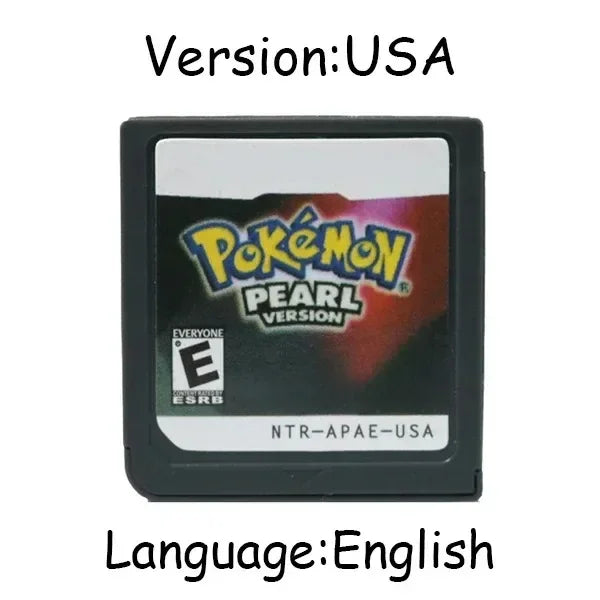 Pokemon Series DS Game Cartridge Video Game Console Card HeartGold SoulSilver Diamond Platinum Pearl Multilingual for NDS 3DS