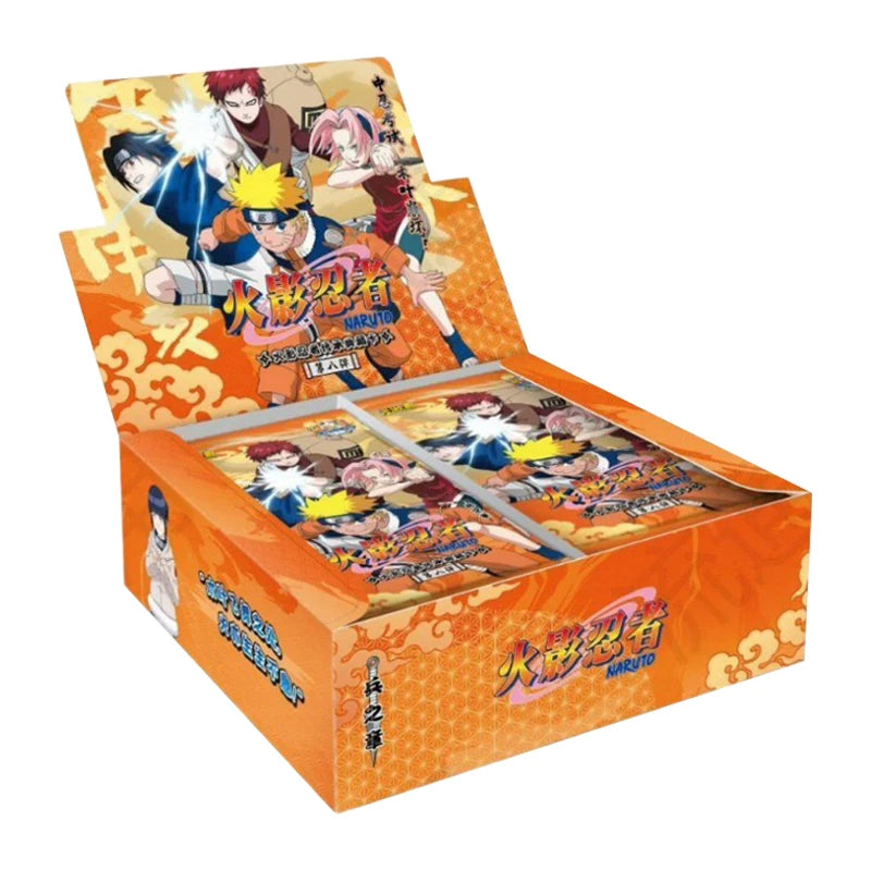 KAYOU Genuine Naruto Cards Box Anime Figure Card Booster Pack Sasuke Collection Flash Card Toy Birthday Christmas Gift for Kids