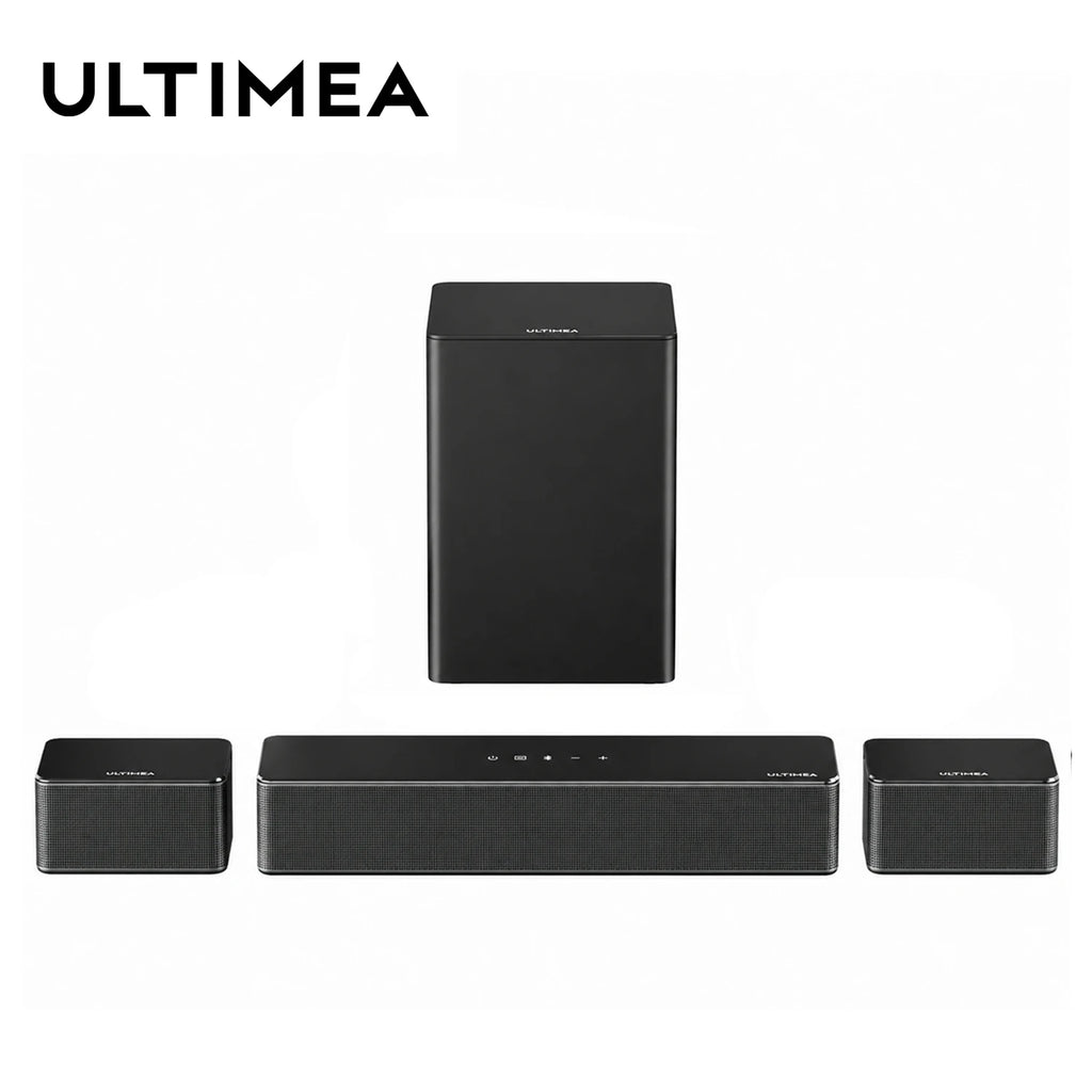 ULTIMEA 5.1 Virtual Surround Soundbar, 3D Surround Sound System, Soundbar for TV with Subwoofer and Rear Speakers, Poseidon D50