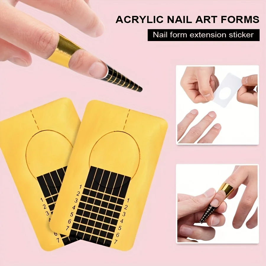 Acrylic Nail Kit Starter Set Acrylic Powder with U V Light Professional Tools with Decoration for Beginners Home Salon Gifts