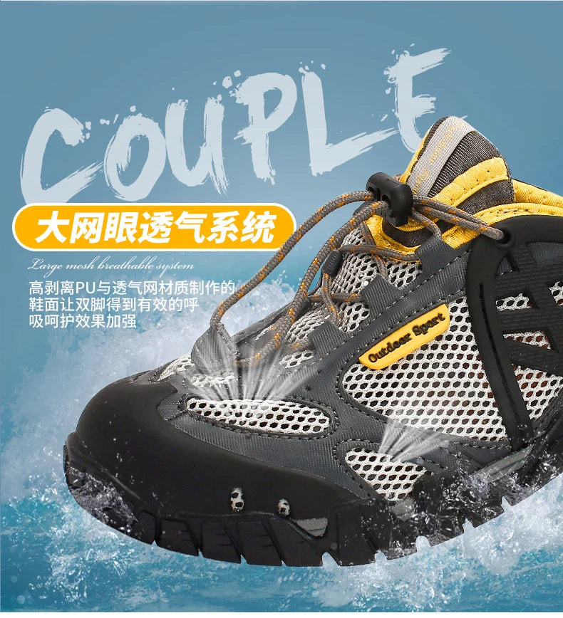Summer Wading Hiking Shoes for Men Outdoor Aqua Beach Barefoot Sneakers Women Breathable Quick Drying Sports Trekking Shoes Men