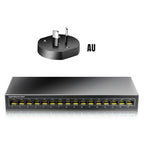 AMPCOM Network Switch 16 Ports Switch Ethernet 1000Mbps Gigabit High Performance Smart Switcher RJ45 Hub Internet Injector