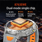2026 New TANK Ultra 1400mAh Battery Military Smart Watch 10ATM Waterproof Heart Rate Tactical LED Flashlight Men Sports Bracelet