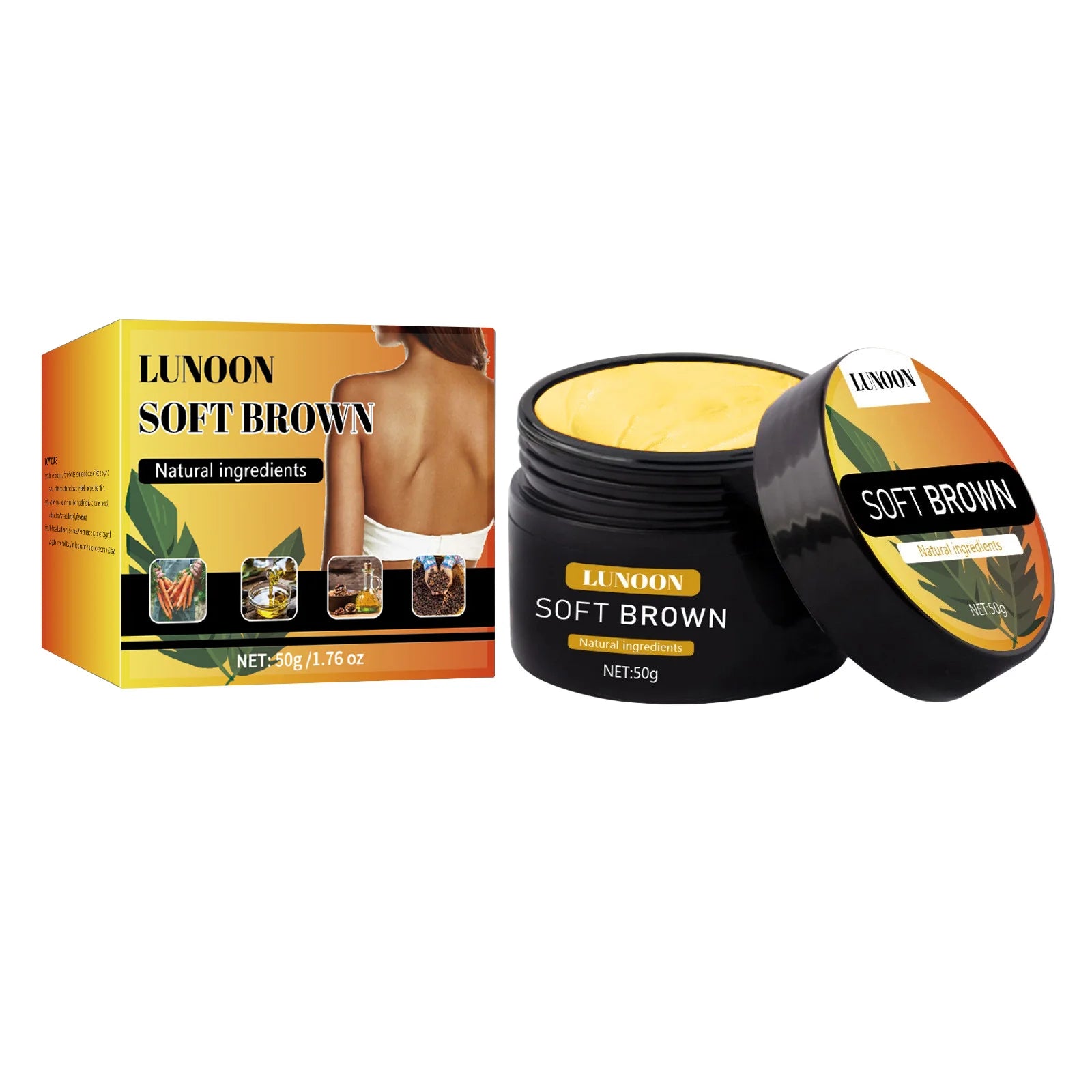 Tanning Cream with Suntan Protection，Long Lasting Bronzer for Face & Body, Nourishing Formula Creates Natural Blackening Effect.