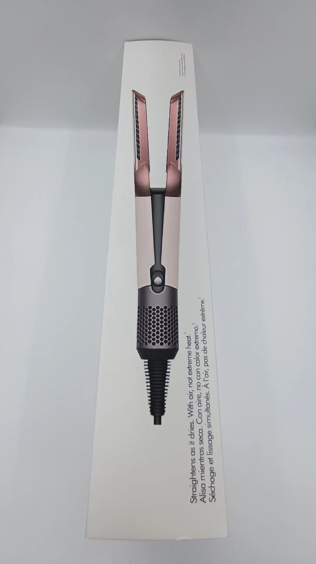 Professional 2 In 1 Hot Air Flat Iron Hair Straightener Dryer With Negative Ions Smooth Frizz-Free Hair Styling Tool