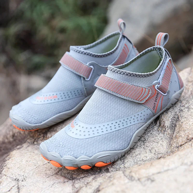 Men Women Water Shoes Quick Dry Non-Slip Five Finger Shoes Outdoor Wading Swimming Barefoot Aqua Shoes Lightweight Sneakers