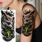 1 Sheet Cobra Snake Dragon Scorpion Temporary Tattoos For Men Women Waterproof Long Lasting Lion Tiger Wolf Fake Tattoo Stickers