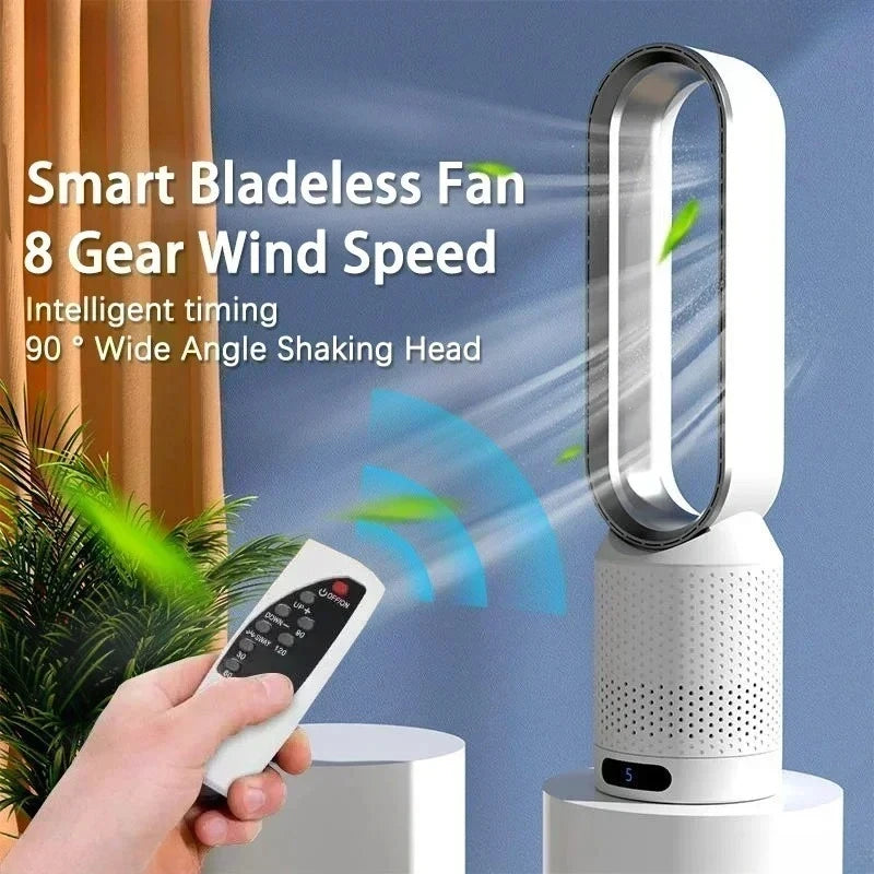 2026 Ultra-Silent Bladeless Fan Air Purification & Circulation Tower Fan for Dormitory Desk Floor Bedroom Secondary image
