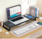 Monitor Stand Desk Monitor Stand Riser with USB 3.0 Hub Lightweight Sturdy Aluminium ABS Material Monitor Desk Shelf