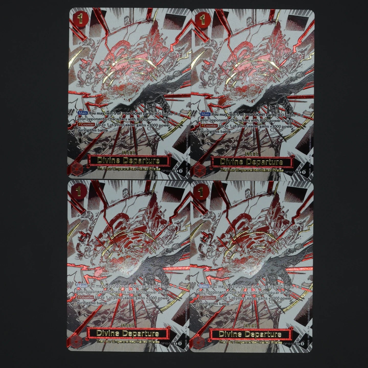One Piece TCG OPCG English Manga Event Card Set Gear 2 DDM GGG Ground Death Frighten Me OP09 OP10 OP11 OP12 OP14 Gold Stamping