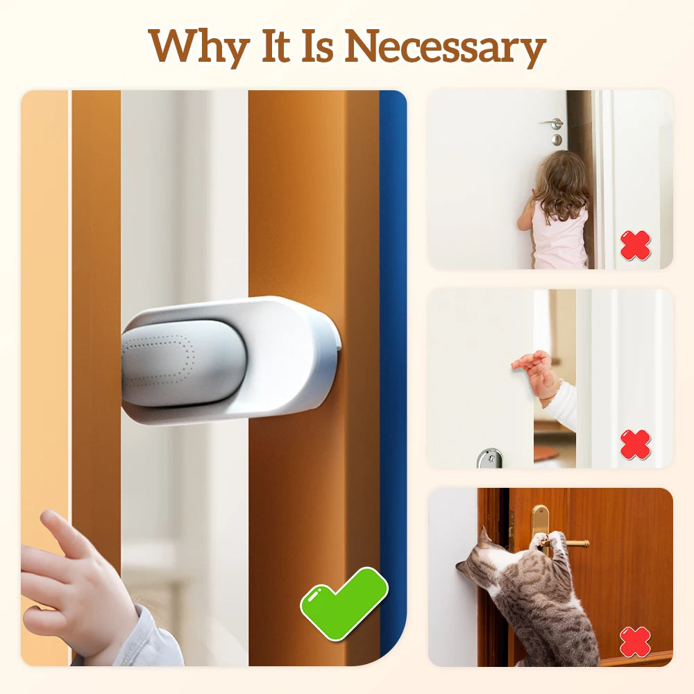 Baby Safety Door Stopper Chlidproof Door Guard, Finger Pinch Guard Secondary image