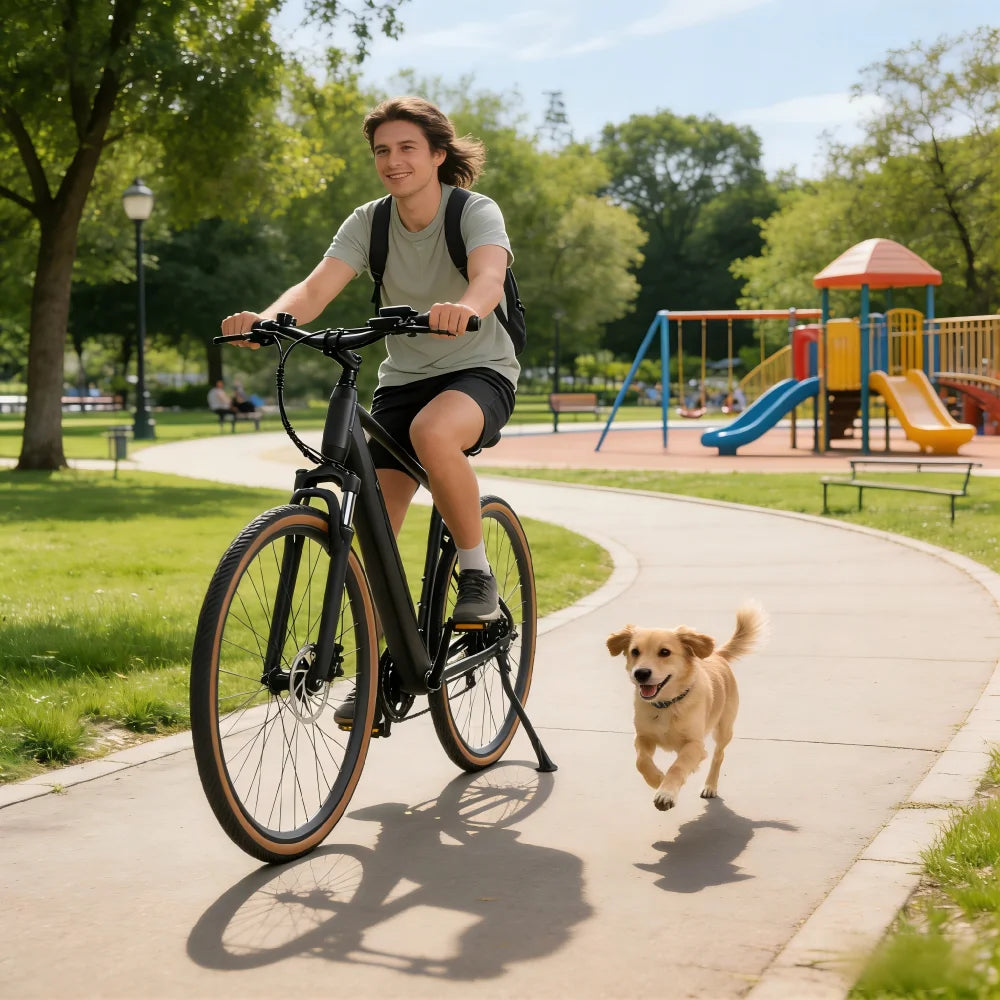 YANGOR 250W Electric Bike, 28" Ultra-Light Frame, Long Range, city & Road Bicycle, Suitable for Both Men and Women E-bike CE EU