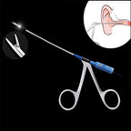 Medical Ear Wax Pick Tongs With lights Earwax Remover Micro Alligator Crocodile Forceps Earpick Ear Nose Cleaning