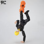 9L3D Printed Anime One Piece Naruto Demon Slayer Dummy13 Lucky T13 Movable Shapeshift Action Figures Mannequin Toys Collectors