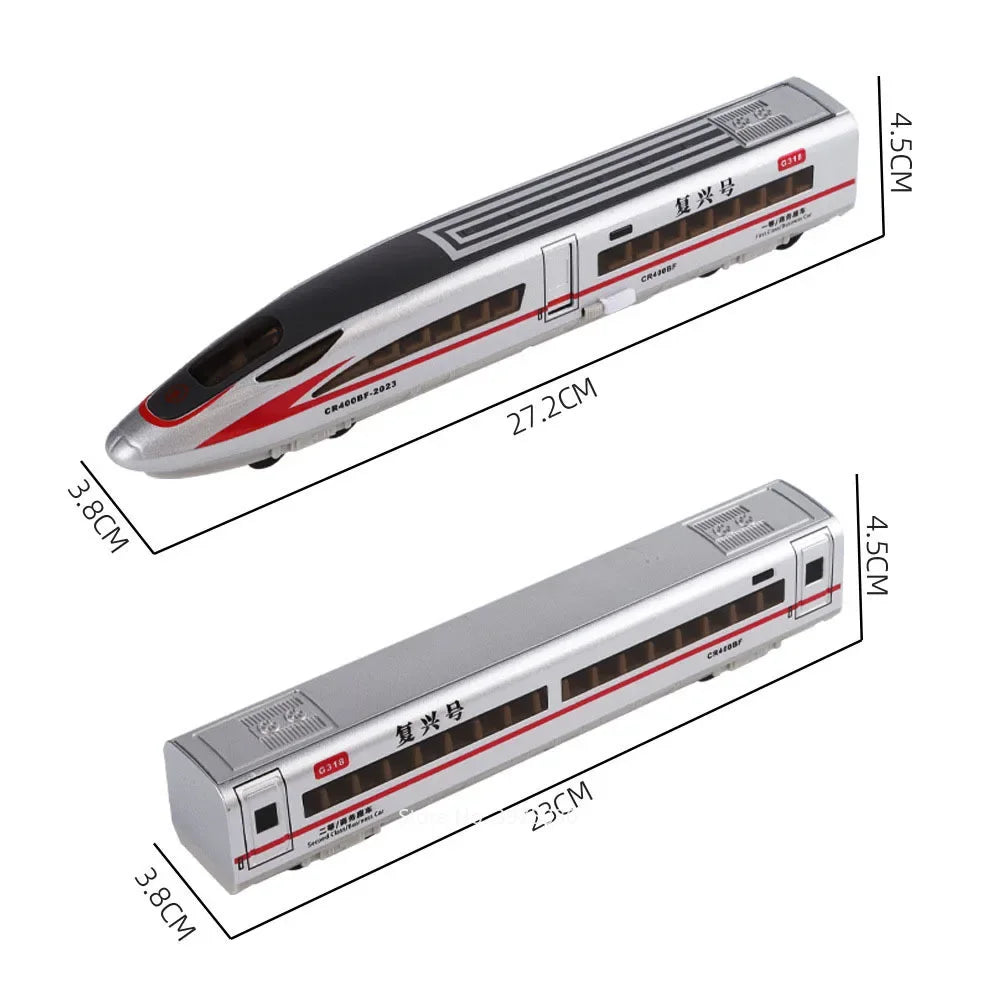 1:60 Scale FuXing High-speed Railway Toy Car Model Sound Light Remote Control Electric Simulation Train Models Ornaments Gifts