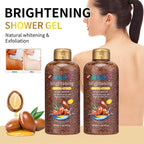 500ml Rose Kojic Acid Lavender Shower Gel Deep Cleansing Brighten Skin Scrub Body Wash Exfoliator Body Care Fragrance Skincare