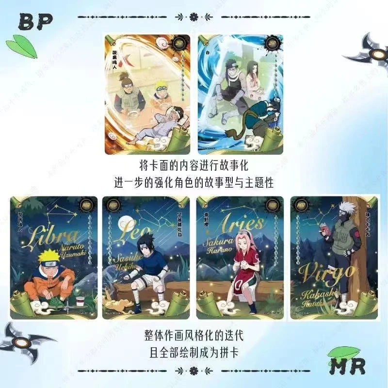 KAYOU Genuine Naruto Cards Box Anime Figure Card Booster Pack Sasuke Collection Flash Card Toy Birthday Christmas Gift for Kids