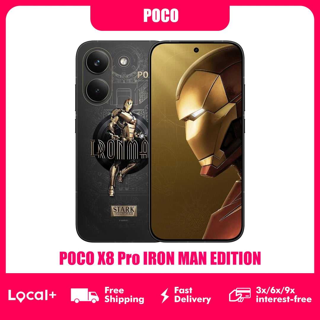POCO X8 Pro 5G Iron Man Edition 12GB 512GB NFC Smartphone Dimensity 8500-Ultra 6500mAh Battery Sensor Sony IMX882 50MP Image principale du produit