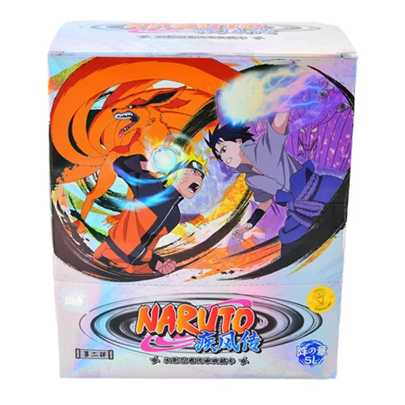 KAYOU Genuine Naruto Cards Box Anime Figure Card Booster Pack Sasuke Collection Flash Card Toy Birthday Christmas Gift for Kids