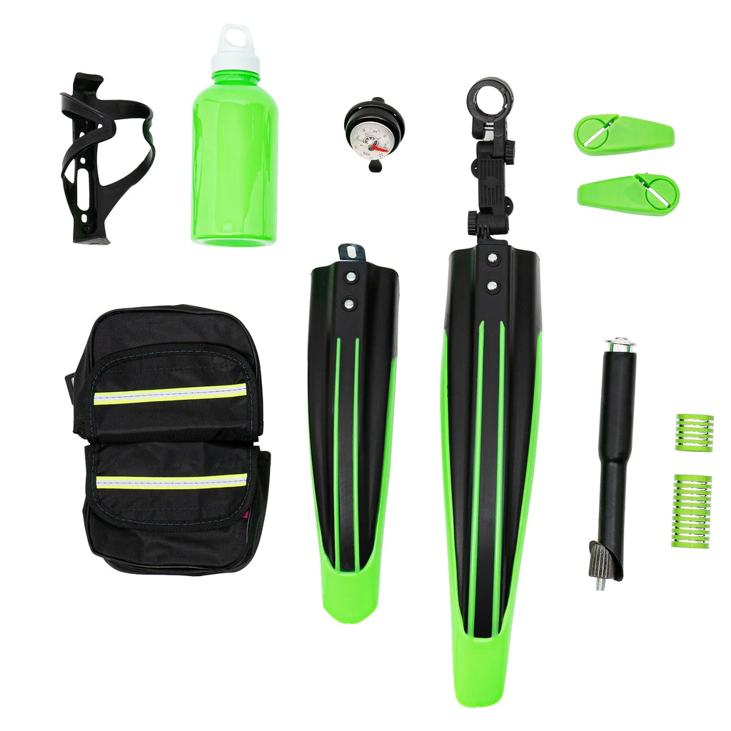 20 Inch Mountain Bike 7 Speed Gears, Adjustable Seat Kids' Bike with Mudguards Kettle Holder Kettle for Boys Girls 8-13 years