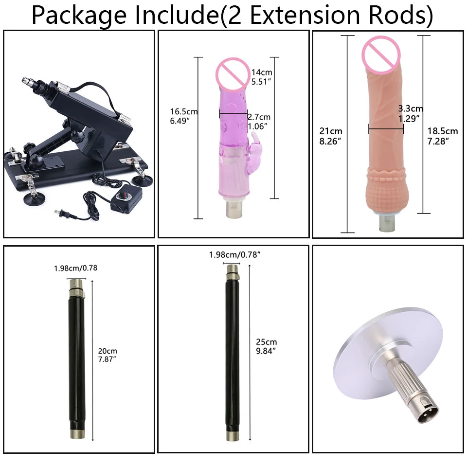 ROUGH BEAST Sex Machine for Women and Men with Dildo Attachment Automatic Masturbation Machine 3XLR Connector Sex Toys Products