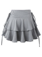 New Solid Color Skirt Women Summer Fashion Outdoor Versatile High Waist Slim Fit Elastic Waist Short Skirt Goods In Stock