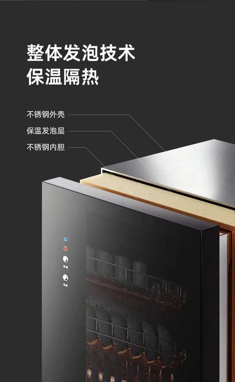 New No Drain Compact Vertical Dish Sterilizer Dryer All-in-One for Home Kitchen Commercial Catering