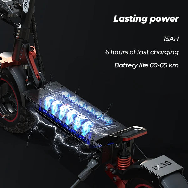 iScooter iX5S EScooters 48V15Ah Battery 1000W Motor EABS Braking System Electric Scooter 11" off-road Tire Aldult City E-Scooter