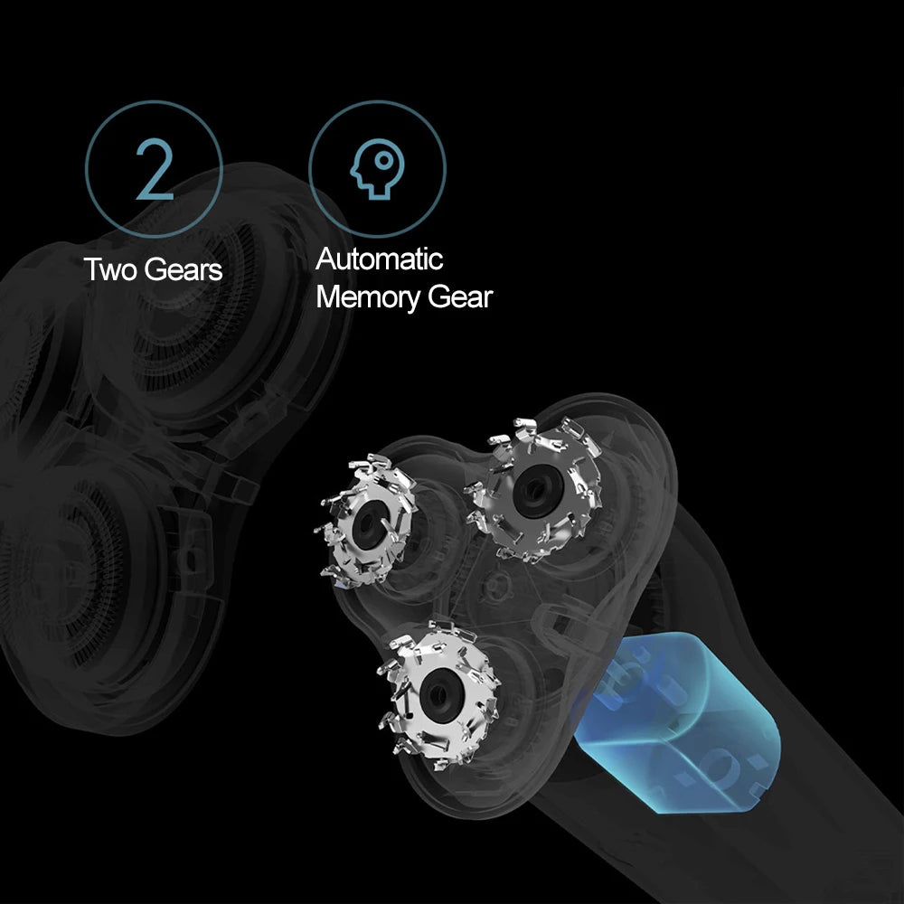 MIJIA S500 Electric Shaver Dry Wet Shaving Triple Blade Trimmer Beard Floating Head Men's Shaver Electric Razors Machine