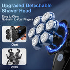 Sejoy 6-in-1 7D Head Shavers for Bald Men Electric Razor with Nose Hair Trimmer Waterproof Multifunctional Men Grooming Kit