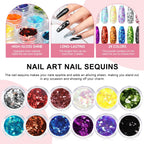 Acrylic Nail Kit with UV Light, Professional Nail Kit Acrylic Set for beginners with Everything 3PC Powder 24PC Glitter Fake Tip
